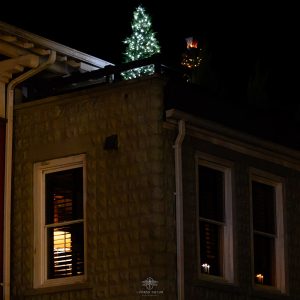 Holiday magic is in the details—a hidden gem on a quiet street in Bryson City.